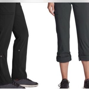 Eddie Bauer Pants Sz 6  Roll-Up Travex Secure Zip Pockets Outdoor